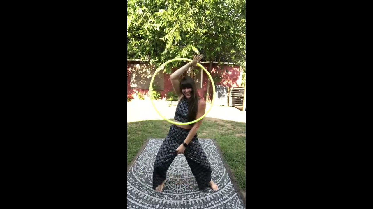 Hula Hoop Flow Dance Kickstart UV yellow hoop