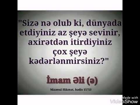 Hz Əli  kəlamları