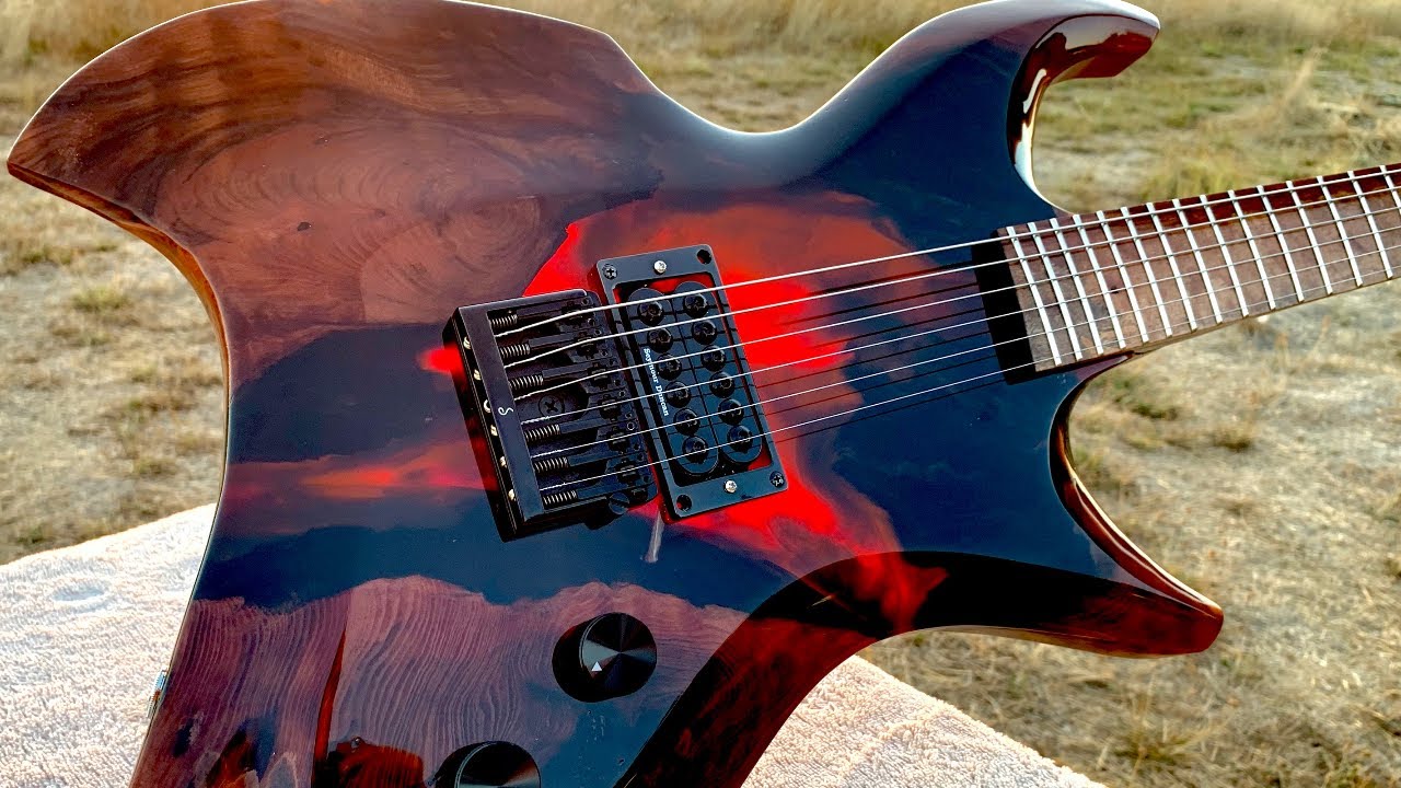 I Built an Epoxy Volcano Guitar