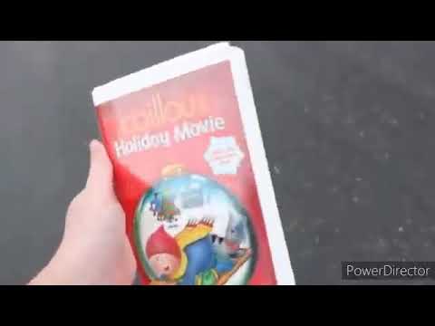 I Destroy Caillou's Holliday Movie VHS