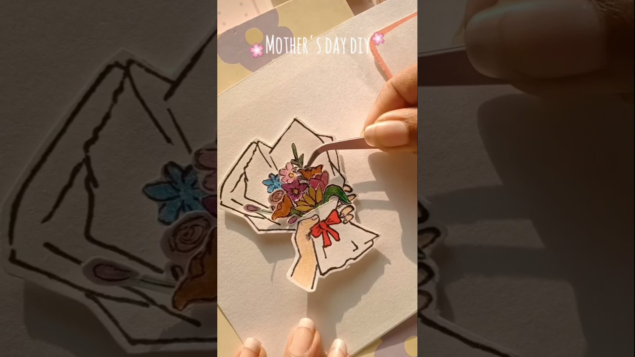 I gave THIS to my mom❤️ #cute #diy #gift #craft #youtubeshorts #yt #shorts #mom #art
