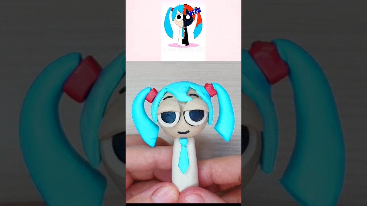 I made Sprunki Glich Miku #sprunki #incredibox #incrediboxsprunki @fundrawing7589