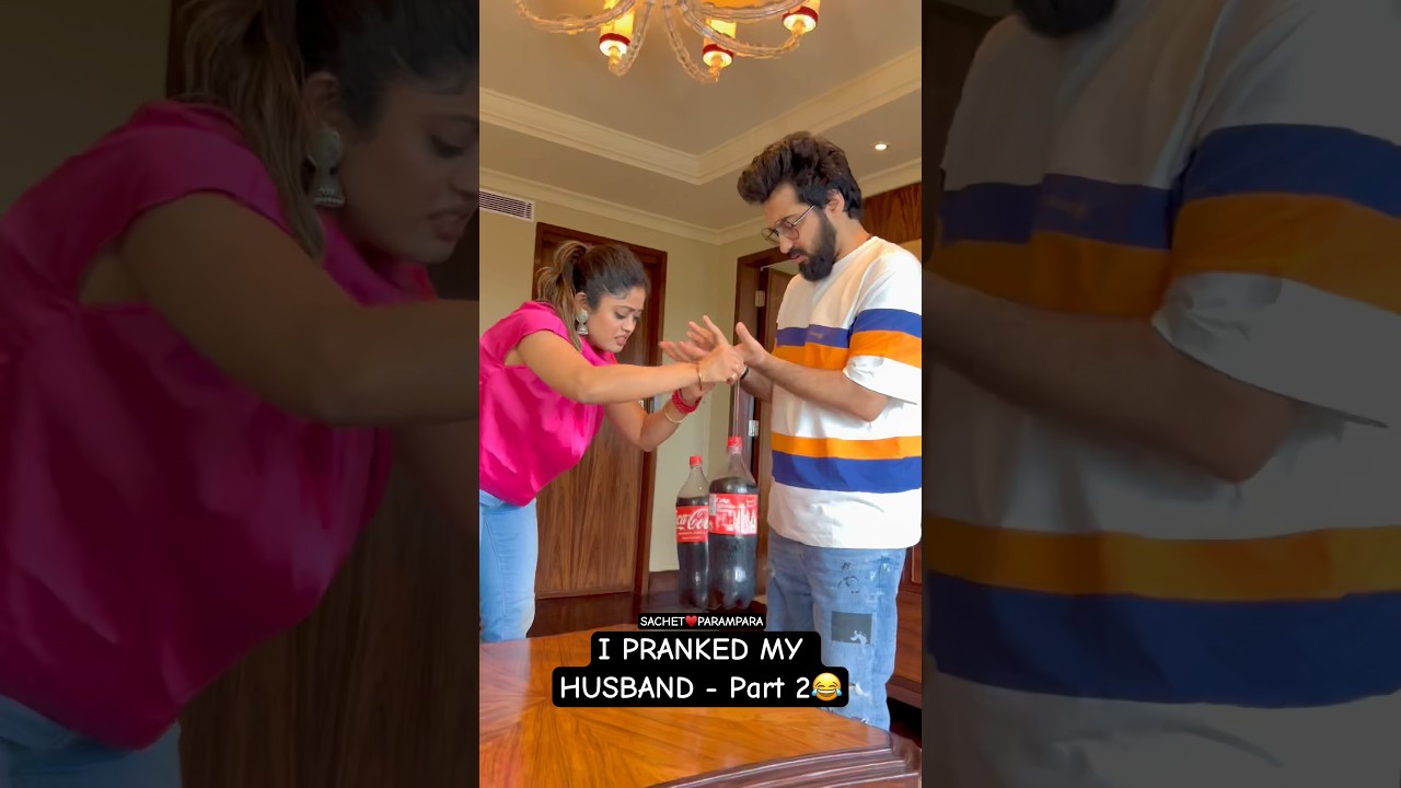 I PRANKED MY HUSBAND PART - 2 🤣🤣🤣🤣🤣🤣 #sachetparampara #funnyshorts #love #shorts