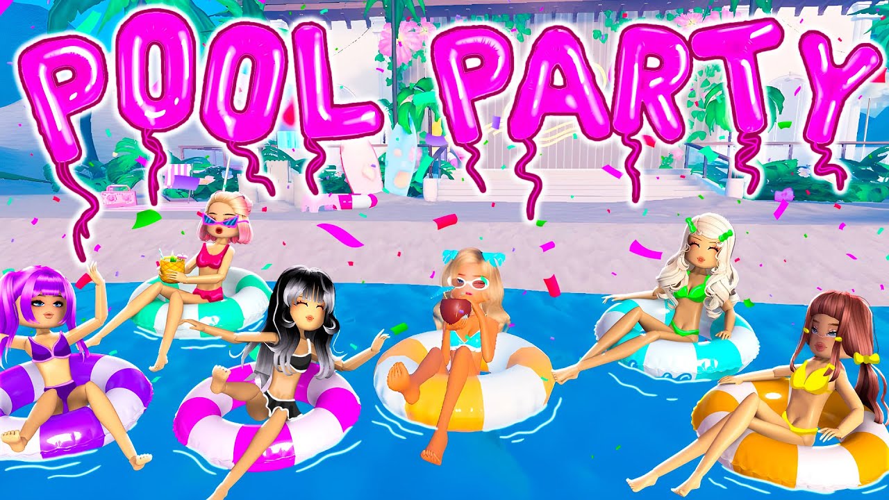 I THREW a POOL PARTY in Dress to Impress!