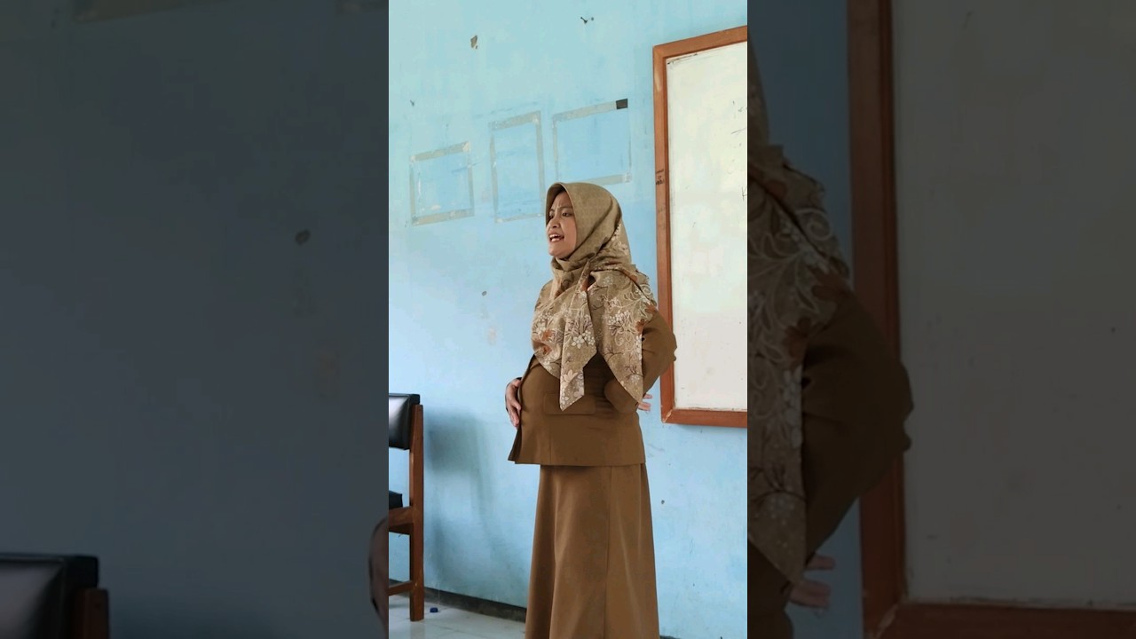 Ibu guru hamil ngajar di sekolah #shortvideo #ibuguru #ibuhamil