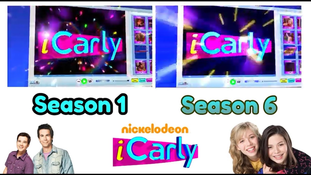 iCarly - Season 1 & 6 Theme Song Comparison (HD)