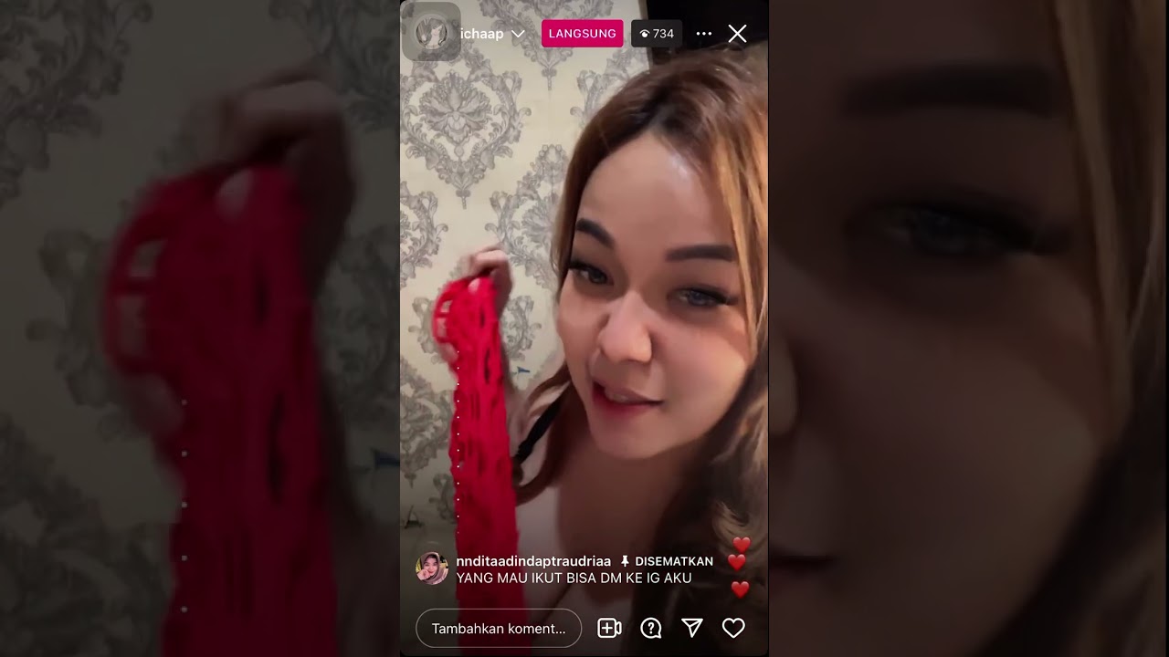 Icha lubis montok live ig
