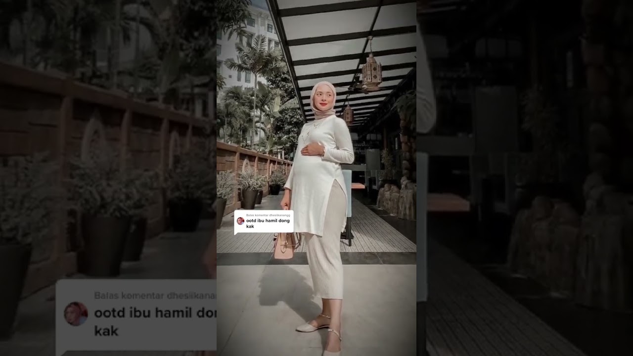 Ide Outfit OOTD Bumil Hijab Casual