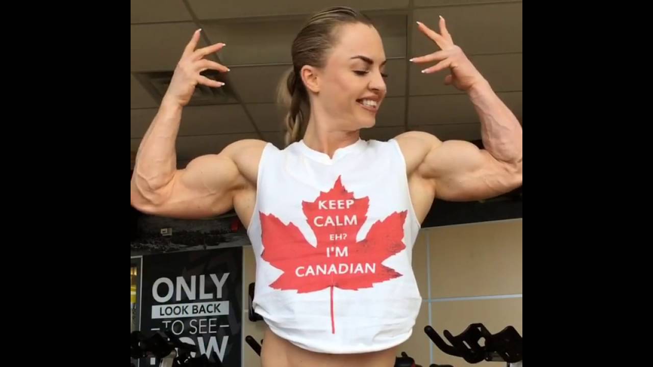 IFBB Pro Eleonora Dobrinina Ripped Muscles