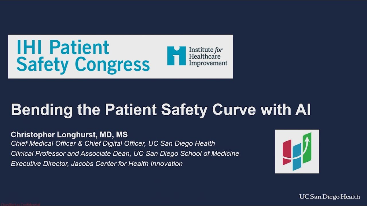 IHI Congress 2025  Transformative Ideas: AI in Health Care Safety