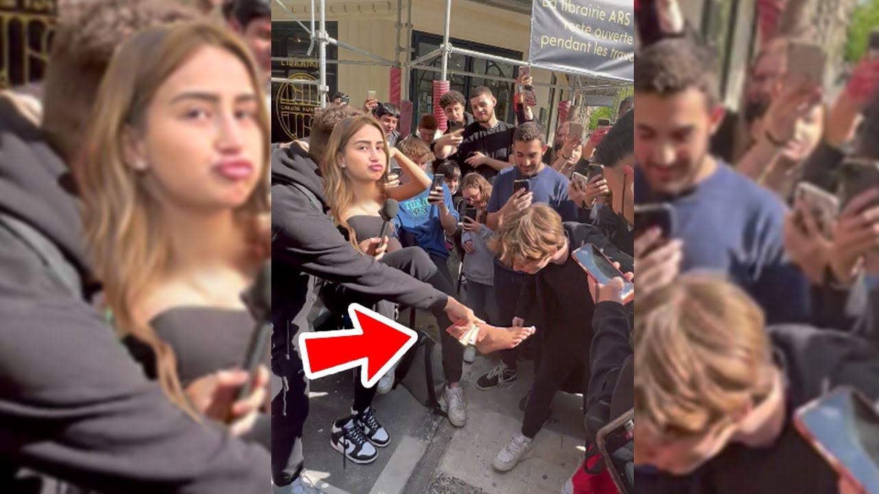 IL EMBRASSE LES PIEDS DE POLSKA ET GAGNE 10€ 🤑💋 (Tiktok Eytanoff)
