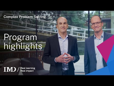 IMD’s Complex Problem Solving: Program highlights
