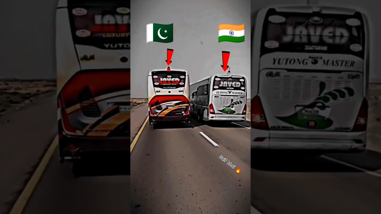 India Pakistan bus muqabla 😱