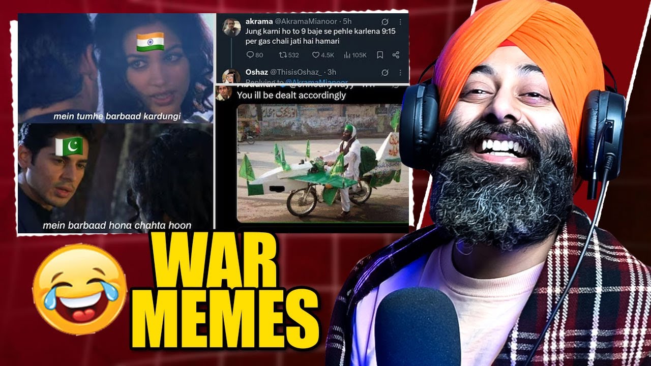 India vs Pakistan War Memes are funny 😂😂