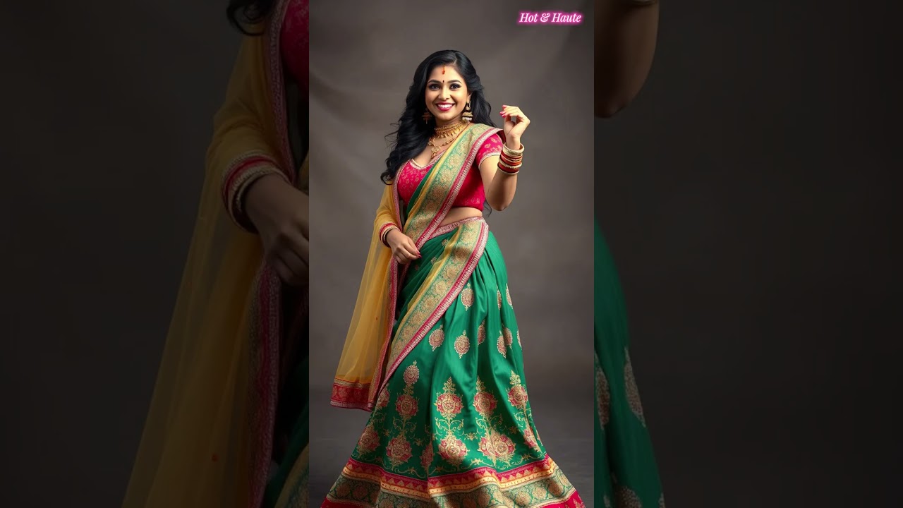 Indian Boudi in Lehenga | Classic Beauty for Every Occasion 💖#bikini #model #viralvideo #youtube