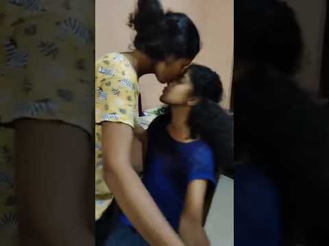 Indian hostel lesbian girl kissing