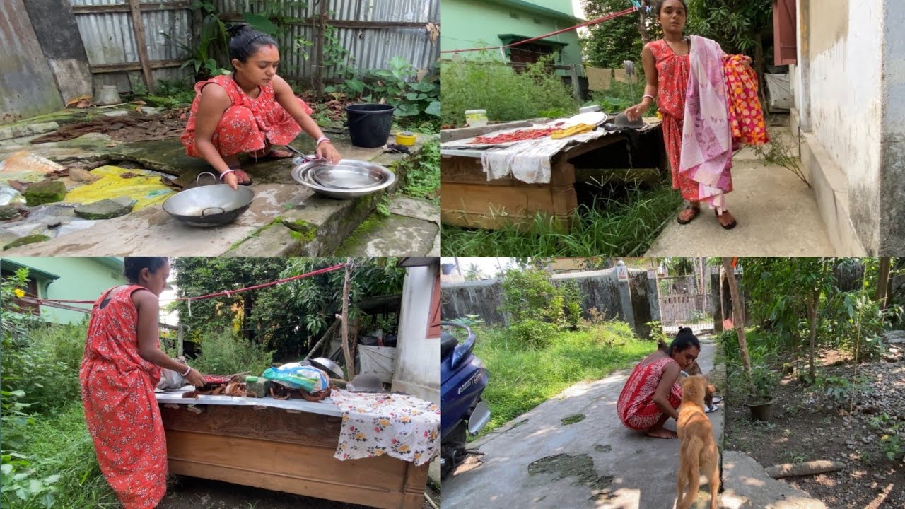 Indian housewife morning and night cleaning vlog 📸 village lifestyle vlog ♥️night cleaning vlog dasi