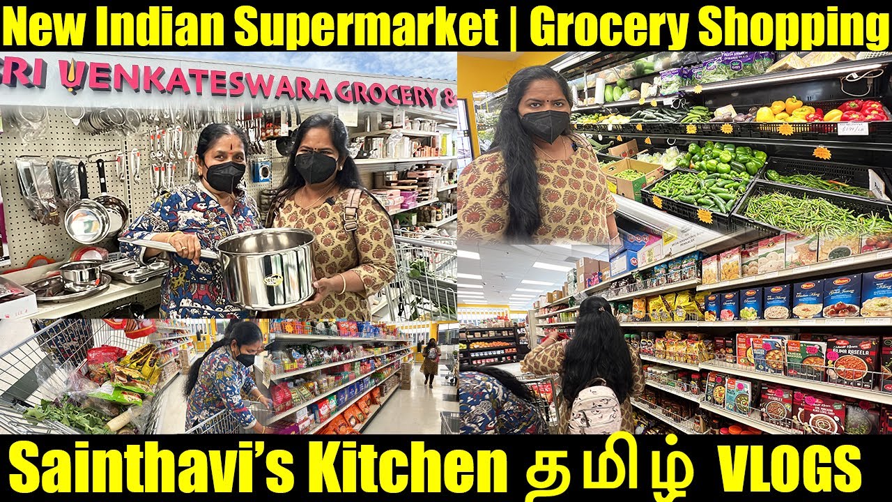 Indian Supermarket | Sri Venkateswara Grocery Pleasanton | USA Tamil Vlogs | Sainthavi's Kitchen
