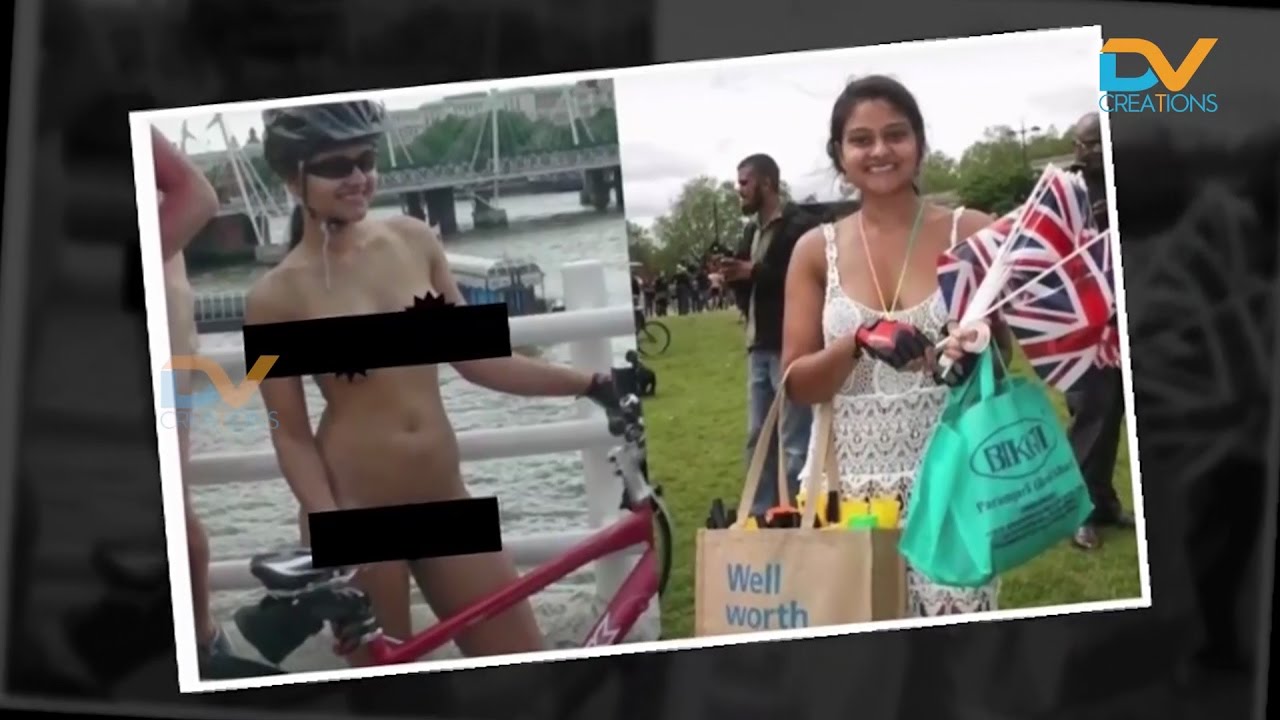 Indian television actress Meenal Jain at cycling in London || DV CREATIONS