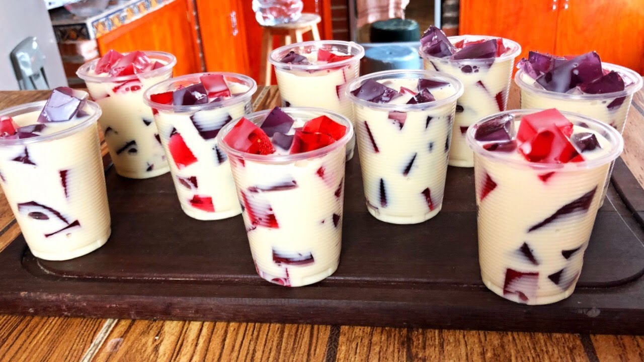 Individual mosaic gelatins with 3 DELICIOUS milks!!!