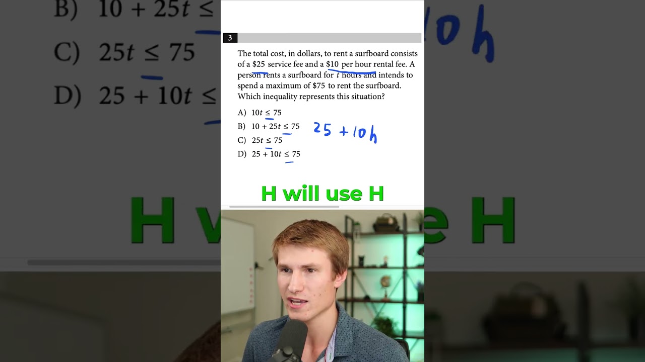 Inequalities on the SAT 🔑 #3