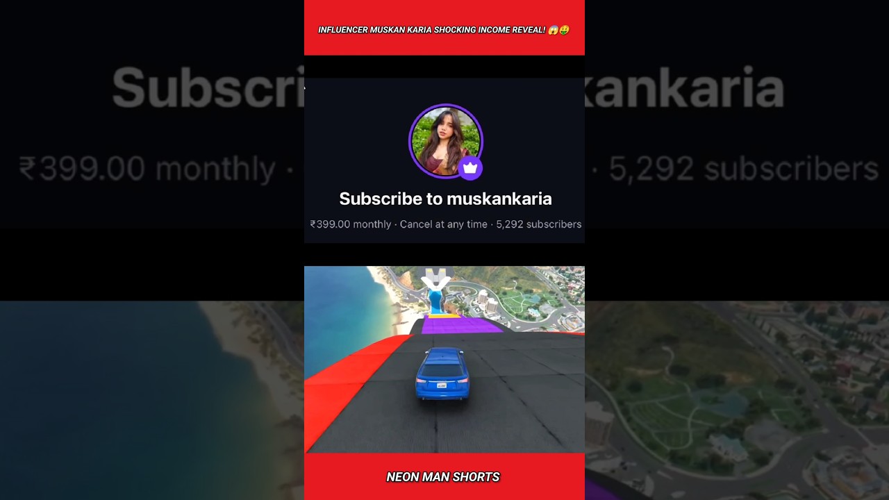 Influencer Muskan Karia Shocking Income Reveal! 😱🤑 #shorts