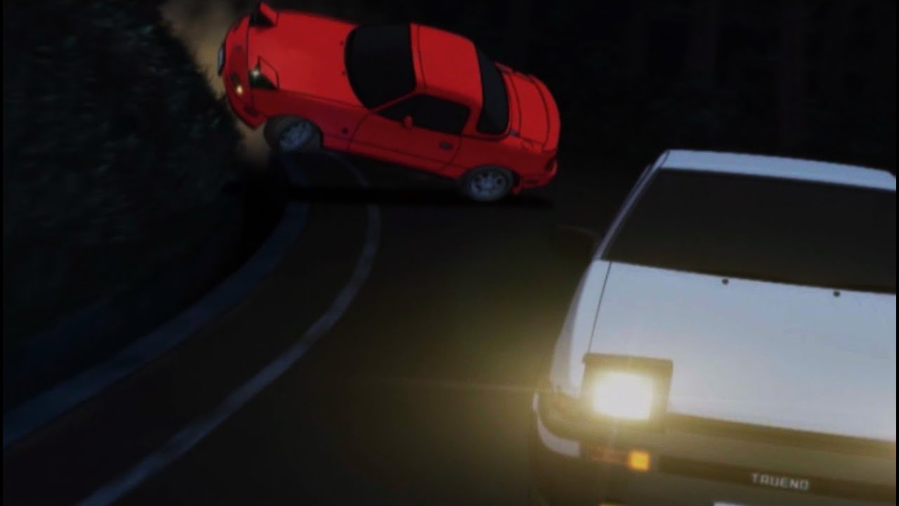 INITIAL D FOURTH STAGE (DUB) - TORU FLIPS HIS ROADSTER