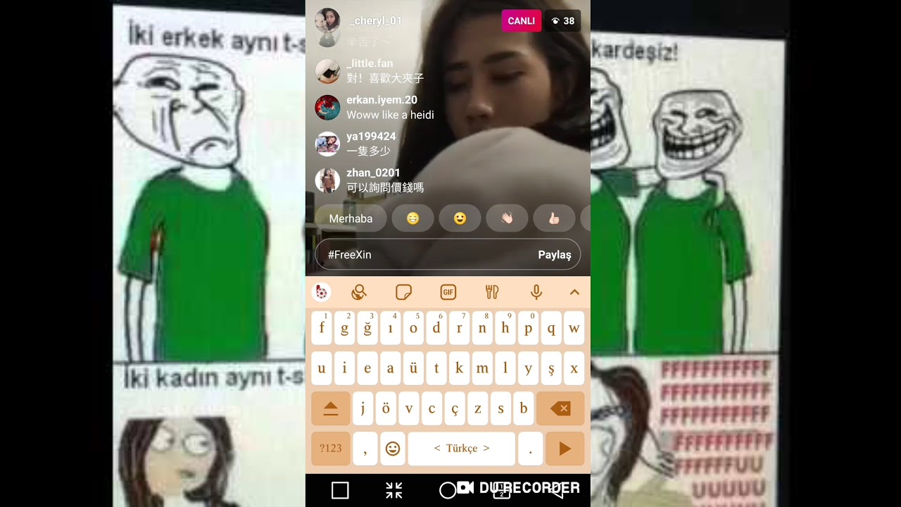 Çinli kıza canlı yayında Troll🙂😆😆😂😂