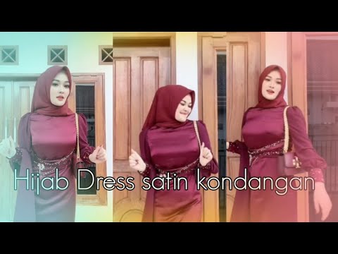 Inspirasi dress kondangan satin