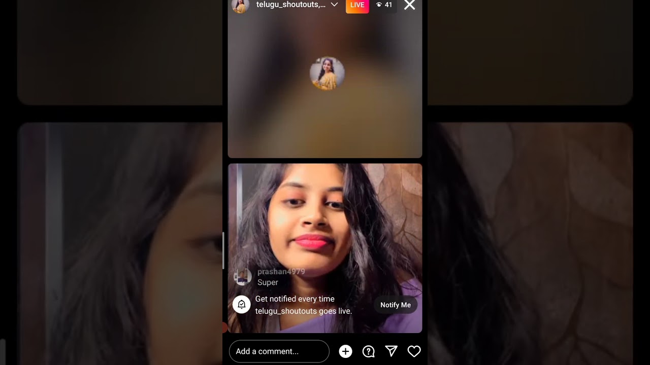 insta live....Telugu girl