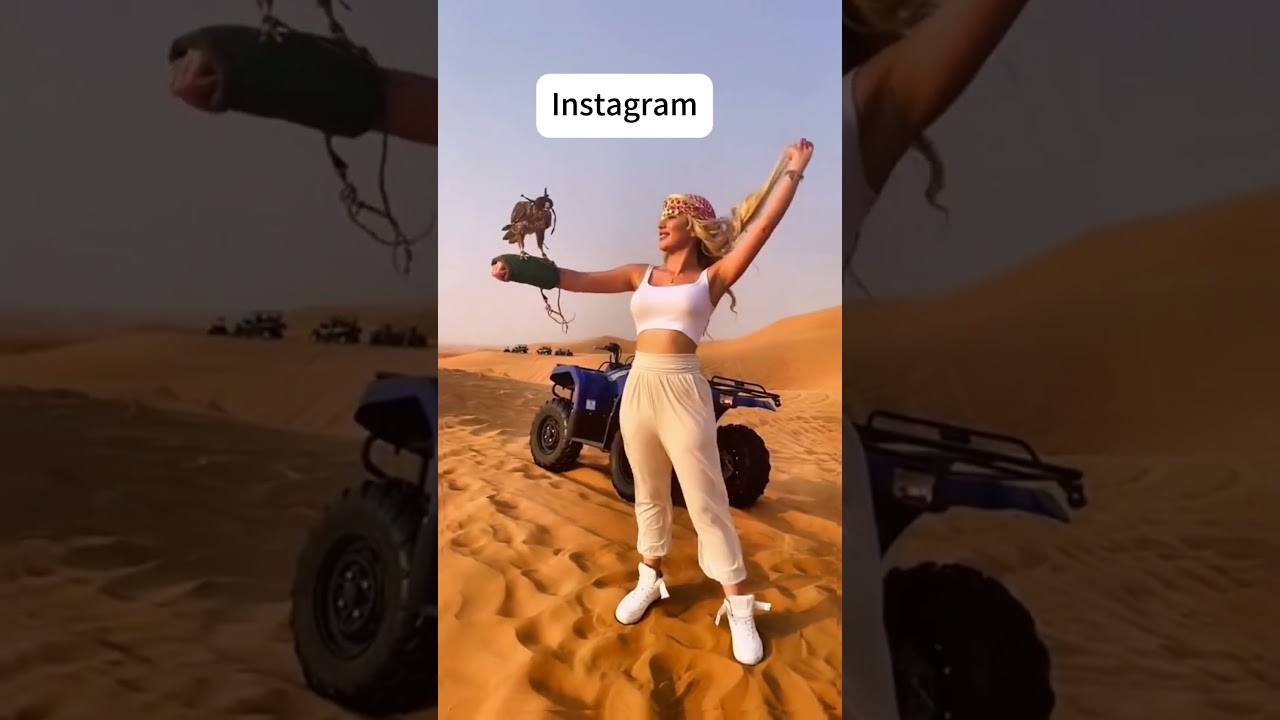 Instagram 🥰 Vs Reality 😨#travel#instagramvsreality#qeeq#fyp