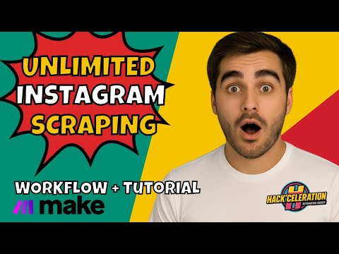 Instagram Scraper WITHOUT COOKIES & UNLIMITED 🚀 (Make Scenario + Google Sheets | FREE Workflow)