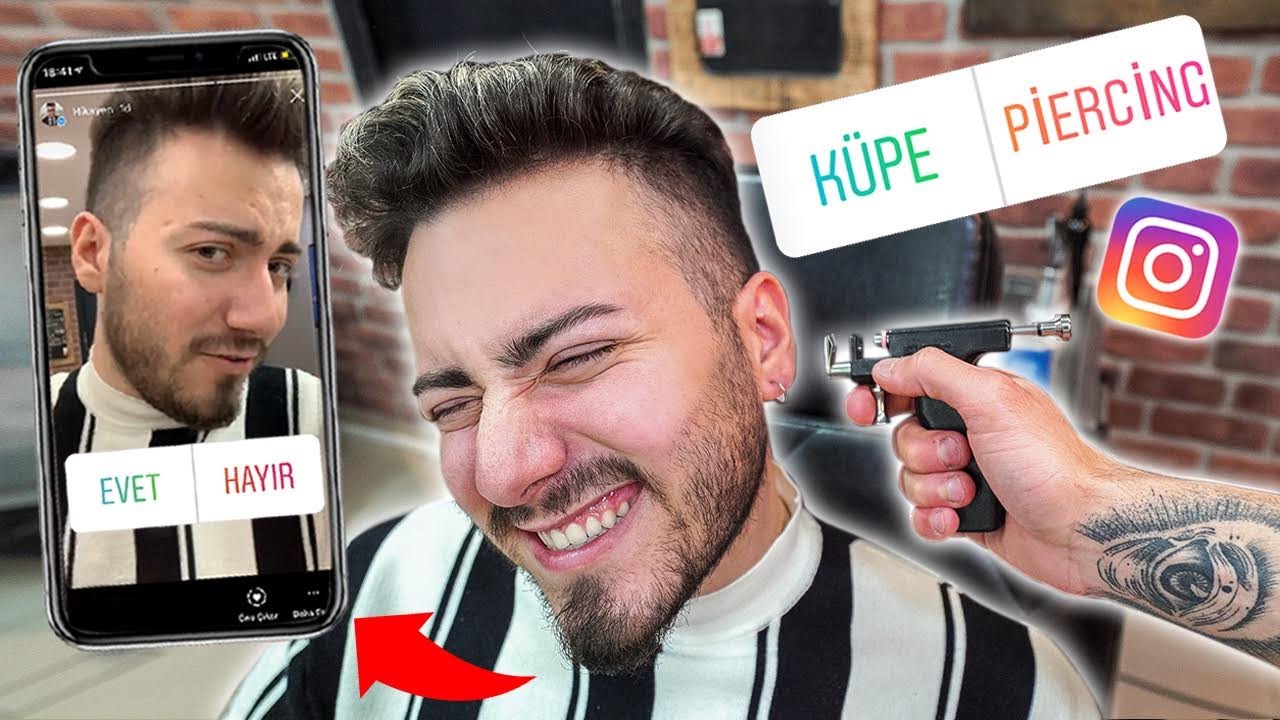 INSTAGRAM TAKİPÇİLERİM BİR GÜNÜMÜ YÖNETTİ *Kulağımı Deldim*