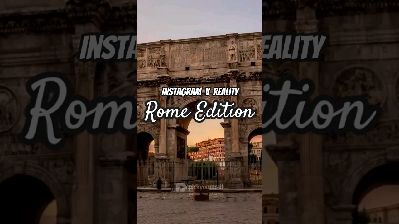 Instagram vs. Reality: Rome Edition 🏛⛲️😏 #shorts #travel #italy #rome