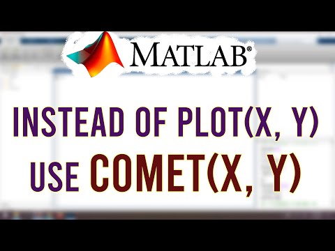 Instead of Plot, use Comet in MATLAB 😇 | MATLAB #short Tutorial