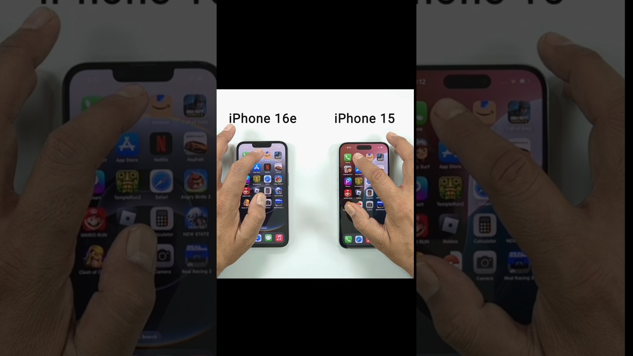 IPHONE 16E VS IPHONE 15 SPEED TEST !!