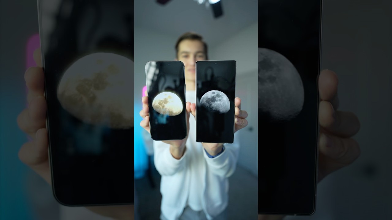 iPhone vs Samsung MOON shots🌙