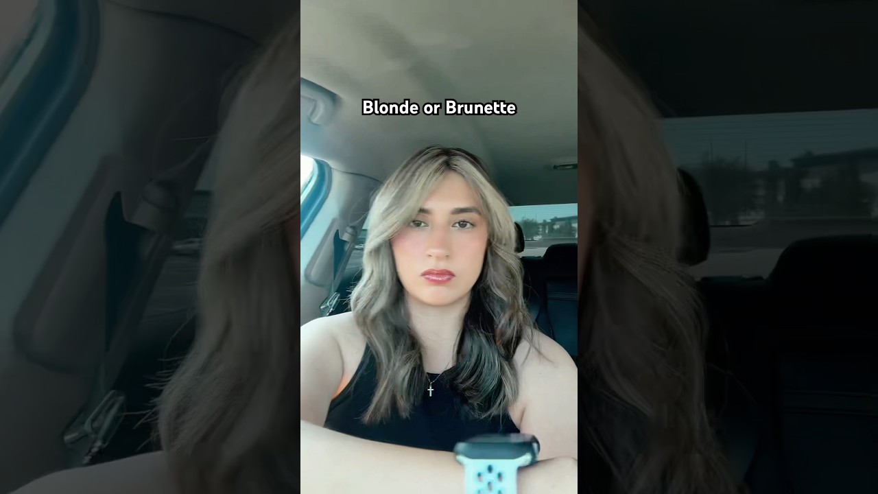 Is my hair blonde or brunette? #shorts