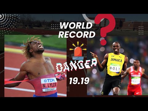 Is Usain Bolts World Record in Danger?? 19.19!🚨🚨🚨 #sports #track #usainbolt
