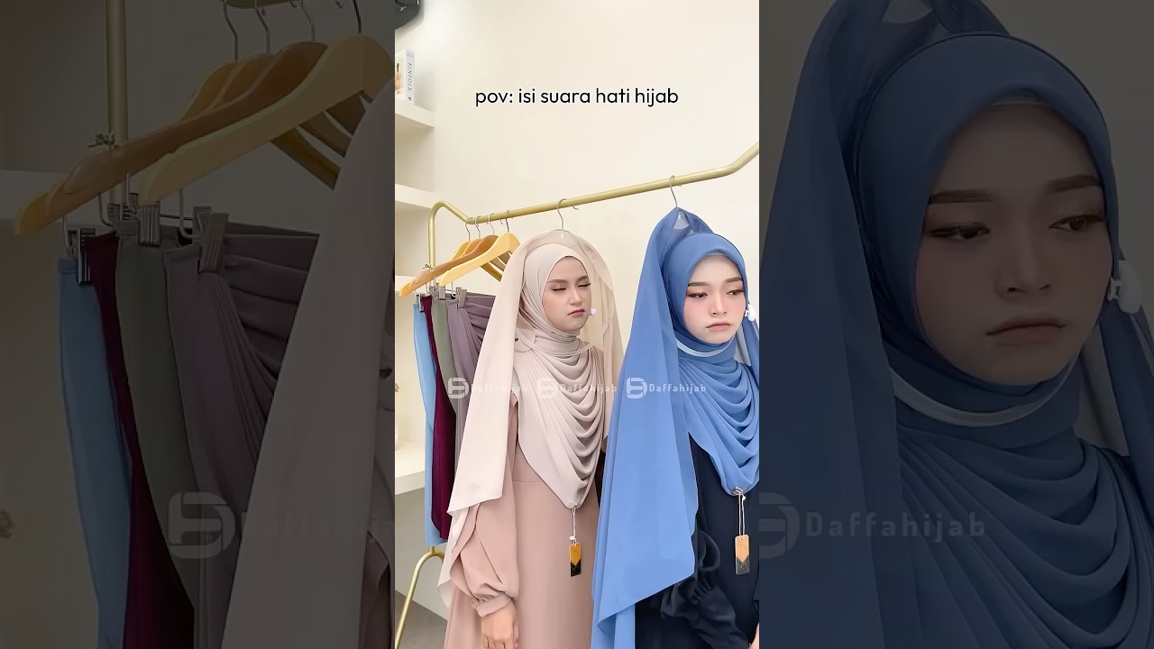 Isi hati hijab digantungan