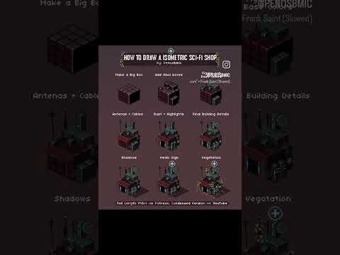 Isometric pixel art tutorial #pixelart #indiedev #gamedev #indiegamedev #gaming #tutorial #scifi