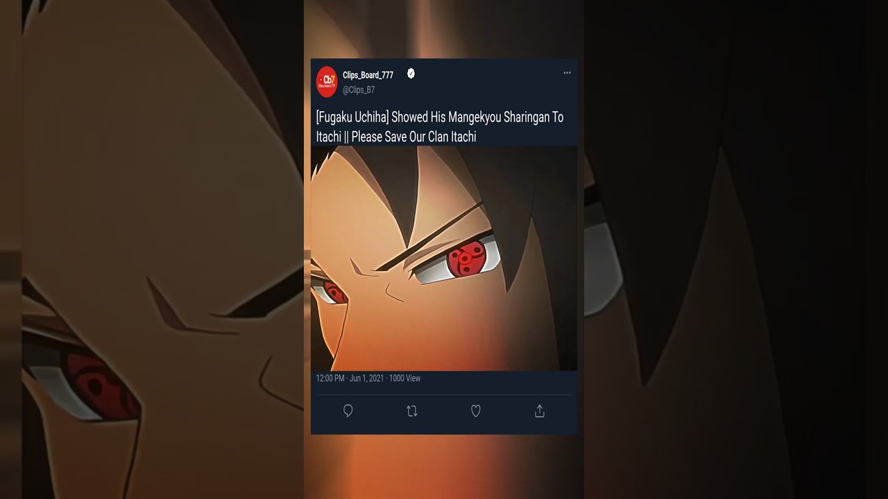 Itachi Father Mangekyō Sharingan || #naruto #itachi #shorts