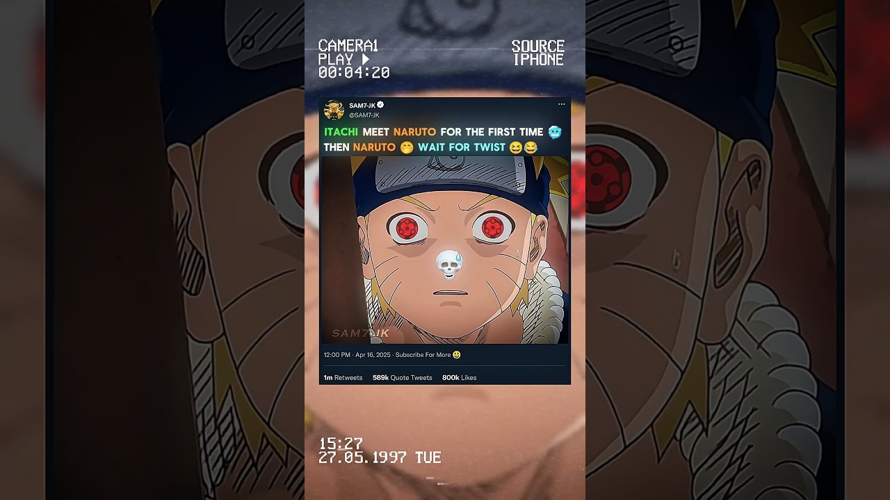 ITACHI MEET NARUTO FOR THE FIRST TIME 🥶 THEN NARUTO 😆