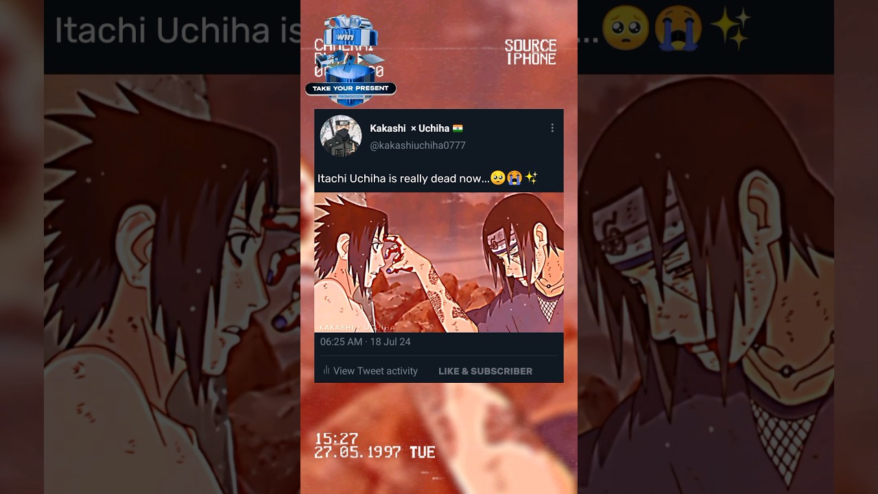 Itachi Uchiha death 😭