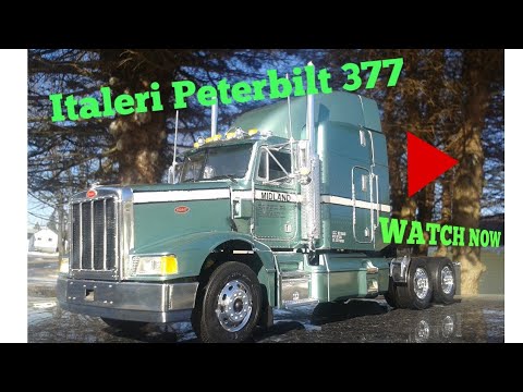 Italeri Peterbilt 377 Midland Transport Finished Video
