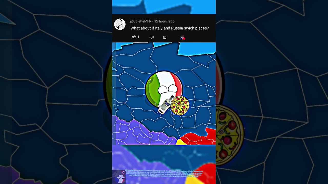Italy Russia switch their places  #countryballs #satire