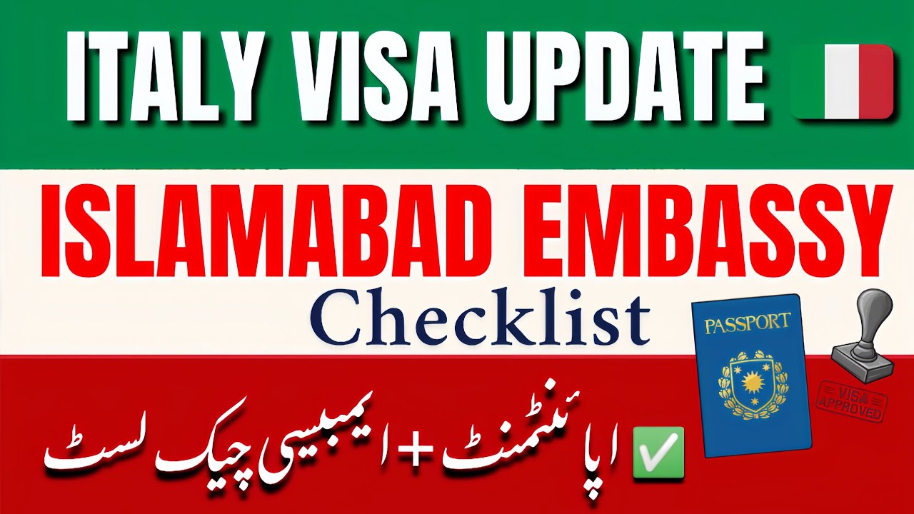 Italy Study Visa Update 2025 | Islamabad Embassy Checklist + BLS Appointment