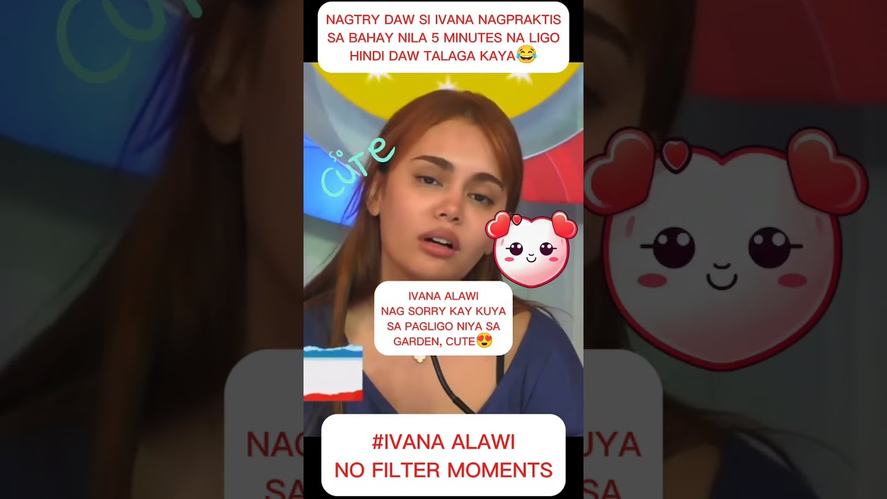 IVANA ALAWI: NALIGO SA GARDEN NG PBB NAG SORRY KAY KUYA SWEET CUTE IVANA. #ivanaalawi #pbb #shorts