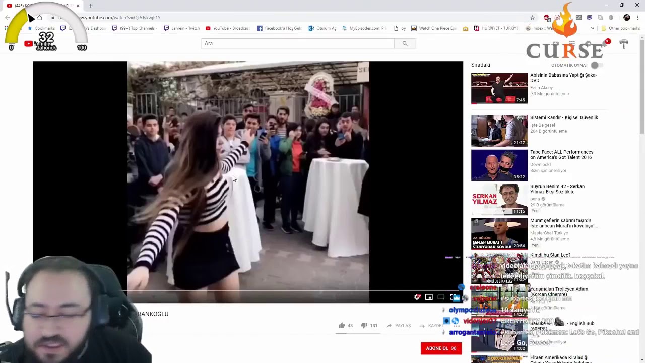 Jahrein Simge BARANKOĞLU'NUN twerk videosunu izliyor