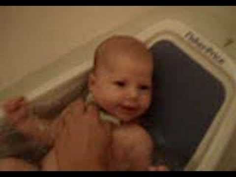 Jaiden's bath..oops a spider!